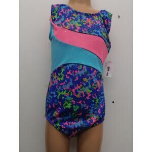 Dance Gymnastics Leotard Moret Hot Pink Large Child Gymnastics Sparkle Acro Jazz